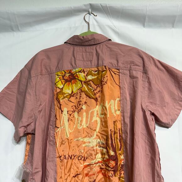 Free People Pink Endless Vacation Short Sleeve Relaxed Fit Shirt Sz M NWOT - Picture 10 of 14